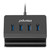 Intempo 4 Port USB Data Hub and Phone Holder, Connect Multiple Devices at Once, Portable USB Adapter Compatible With Most Laptops & Computers, Type-C Connector  EE6125BLKSTKEU7 5054061461442 