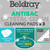Beldray AntiBac Crystal Clean Scrubber Cleaning Pads, 3 Pack, Streak Free Shine, Treated with Anti-Bac Protection, Removes Tough Stains  LA086372UFEU7 5053191086372 