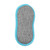 Grey cleaning pad with blue edge, shown flat