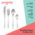 Progress 24-piece stainless steel cutlery set with slim rounded handles, mirror finish
