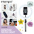 Intempo Free-Standing Desktop Selfie Light with Phone Holder, Tripod Stand with Fold Away Feet and 26 cm Ring Light, Three Lighting Modes  EE5977SBLKSTKEU7 5054061461312 
