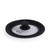 Black and glass Russell Hobbs saucepan lid with steam vent, angled view