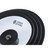 Set of three black Russell Hobbs saucepan lids, stacked, shown from above.