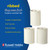 3-piece cream ribbed canister set for tea, coffee and sugar with pull top lids.