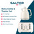 Salter retro cream kettle and 4-slice toaster set, shown with key features listed.