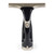 Cordless window vacuum cleaner, black and gold, front view