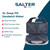 Salter XL deep fill sandwich maker open, showing deep-fill plates and cool touch handles.
