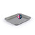 Grey non-stick rectangular roasting tray, angled view, with Made in the UK badge.