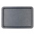 Grey speckled non-stick baking tray shown from above