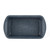 Blue speckled non-stick loaf tin, top view