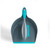 Grey and blue dustpan and brush set, shown nested together, cleaning accessory