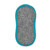 Single grey reusable cleaning pad with blue trim, shown flat for product detail.