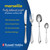 Banner: Russell Hobbs 24 piece stainless steel cutlery set with mirror finish, six place settings.