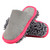 Kleeneze Cosy Chenille Cleaning Slippers, One Size, Pink/Grey