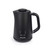 Black electric kettle with handle, Salter branding, shown on white background