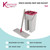 Space-saving mop and bucket set with microfibre flat head and pink details.
