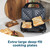 Sandwich toaster with extra-large deep-fill plates and toasted sandwiches