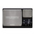 Digital kitchen scale with dual platforms, stainless steel finish, large and small weighing areas