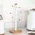White and wood effect mug tree stand on kitchen counter