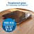 Black glass bathroom scale with 180kg capacity