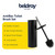 Black AntiBac toilet brush set with long handle and splash proof holder, by Beldray.