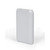 Grey portable power bank shown upright on white background