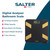 Black and gold digital bathroom scale with LCD display, 180kg capacity, and body analyser features