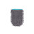 Grey chenille microfibre car wash mitt with blue cuff
