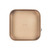 Square gold non-stick cake tin, springform, top down view