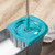 Pedal-operated grey and blue mop bucket with dual compartments, Beldray logo visible.