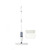 Spray mop with two replacement pads, white and blue, shown upright