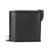 Matte black pedal bin, side view, for kitchen or bathroom waste