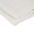 Folded white fleece blanket, close-up
