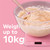 Pink digital kitchen scales with mixing bowl, weighing up to 10kg