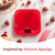 Red Salter digital kitchen scale with strawberry and cake styling