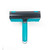 Teal and black pet hair remover brush, front view