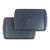 Set of two grey speckled non-stick oven trays with raised edges
