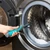 Beldray anti-bac turbo scrubber brush in blue box, showing 5 cleaning heads.