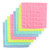 Pack of six textured microfibre cleaning cloths in assorted pastel colours
