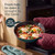 Green oven-safe skillet with baked eggs, moving from oven to table, max 240°C