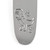 Silver handle with embossed dinosaur and paw prints design