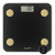 Black digital bathroom scale with gold sensors, Salter logo and digital display