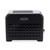 Black two-slice Salter toaster with textured front, shown from side.
