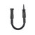 Flexible black power tool extension shaft with screwdriver bit attached