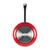 Red non-stick frying pan showing induction base
