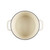 Cream oval casserole dish viewed from above, showing empty interior and side handles
