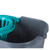 Grey plastic mop bucket showing teal wringer and litre measurement markings inside