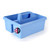 Light blue plastic cleaning caddy with handle, UK made badge visible.