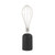 Black and gold electric whisk upright on white background