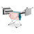 Folding clothes airer with assorted laundry, shown in use.